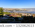 Fog Over River at Sunrise Nizhny Novgorod 132062613