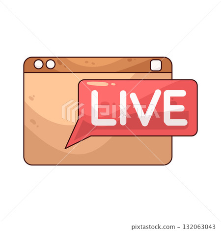 illustration of Live Streaming 132063043