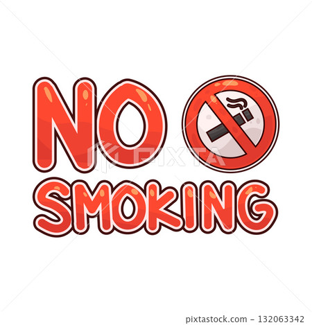 illustration of No Smoking 132063342