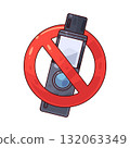 illustration of No Vape 132063349
