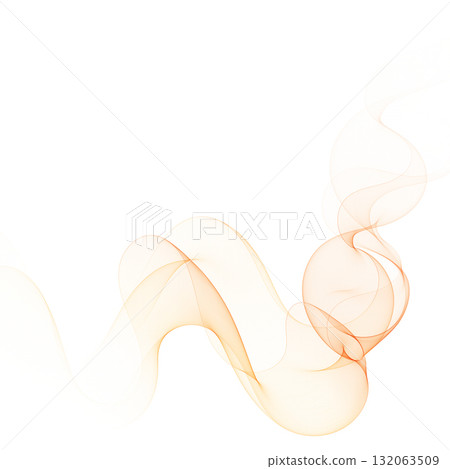Spiral flow of orange smoke or fog on a clean white background. Eps 10 Spiral flow of orange smoke or fog on a clean white background. Eps 10 132063509