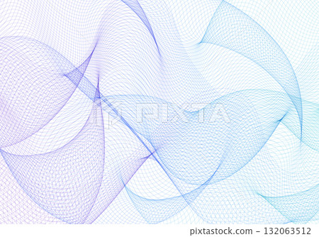 Abstract wave mesh of purple and blue colored lines on white. Eps 10 Abstract wave mesh of purple and blue colored lines on white. Eps 10 132063512