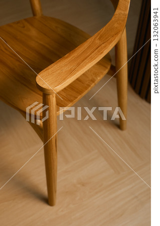 Close up wood modern design chairs Close up wood modern design chairs 132063941