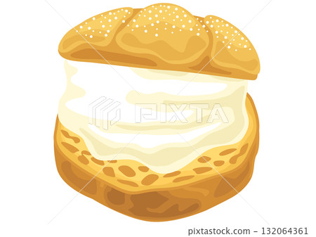 Cream puff (single item) Cream puff (single item) 132064361