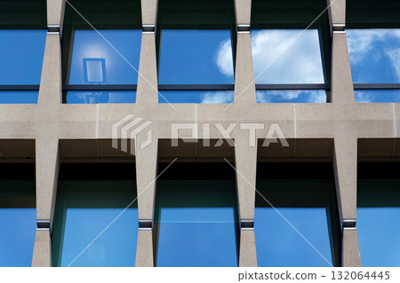 Former Banque Lambert by architect Gordon Bunshaft modernist building architectural detail, ING Marnix, Group Dutch multinational banking and financial services headquarters in Brussels, Belgium Former Banque Lambert by architect Gordon Bunshaft modernist building architectural detail, ING Marnix, Group Dutch multinational banking and financial services headquarters in Brussels, Belgium 132064445