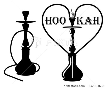 hookah for smoking and relaxation black silhouette cartoon stock vector illustration hookah for smoking and relaxation black silhouette cartoon stock vector illustration 132064638