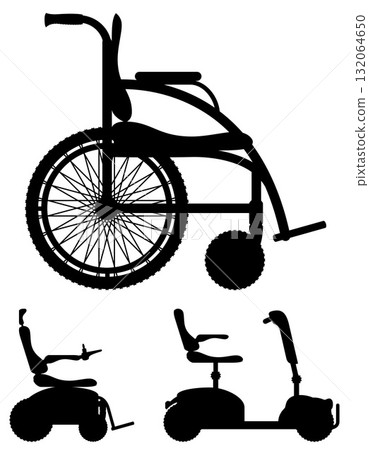 wheelchair for disabled people black black silhouette cartoon stock vector illustration wheelchair for disabled people black black silhouette cartoon stock vector illustration 132064650