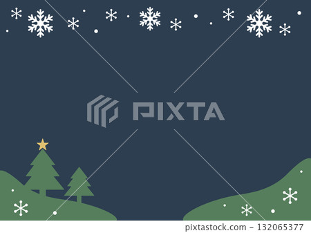 Simple Christmas frame background Simple Christmas frame background 132065377