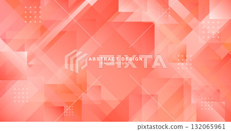 相交漸變線條和方形的紅色抽象的背景材料 132065961