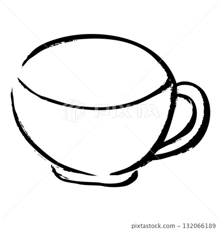 手繪茶杯插圖 手繪茶杯插圖 132066189
