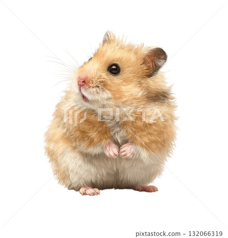 可愛的倉鼠插畫 可愛的倉鼠插畫 132066319
