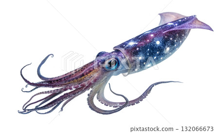 squid, isolated on a transparent background  132066673