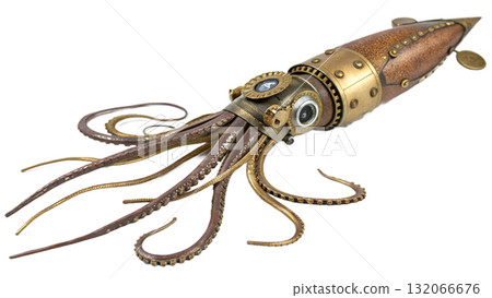 squid, isolated on a transparent background squid, isolated on a transparent background 132066676