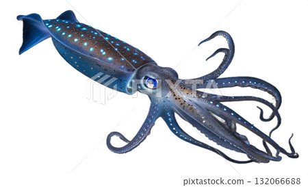 squid, isolated on a transparent background  132066688
