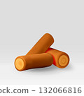 3D Stack of logs icon 132066816