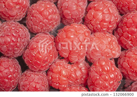 Tasty fresh raspberry as background 132066900