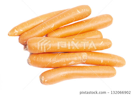 Carrot isolated on white background. 132066902