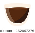coffee, cup, drink, cafe, espresso, beverage, isolated, png, glass, glass cup, mug, transparent, breakfast, brown, hot, caffeine, illustration, break, coffee cup, chocolate, hot chocolate 132067276