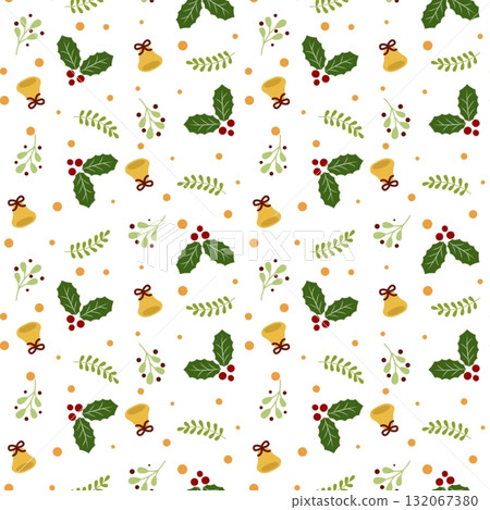 Cute Christmas background  132067380