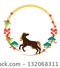 馬年-新年賀卡材料框2 132068311