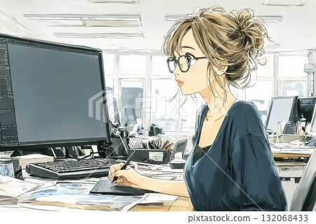 Miyu Series: A young female designer uses AI to create advertising images 132068433