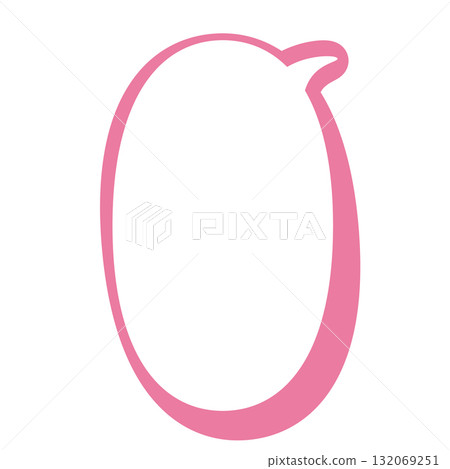 簡單的語音氣泡圖,橢圓形,垂直 簡單的語音氣泡圖,橢圓形,垂直 132069251