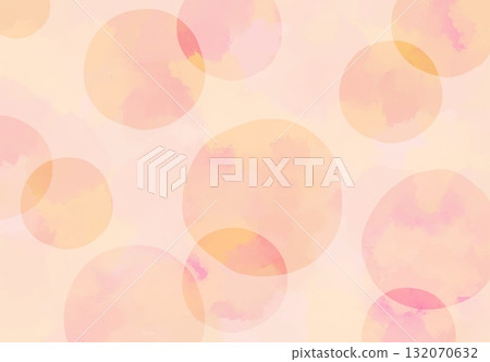 Watercolor colorful polka dot background 132070632
