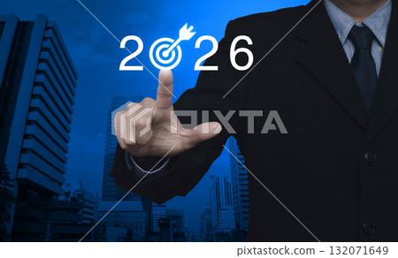 Business happy new year 2026 success concept 132071649