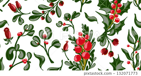 seamless pattern with red currant seamless pattern with red currant 132071773
