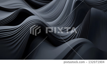 3D Abstract Wave Texture Background 132071904
