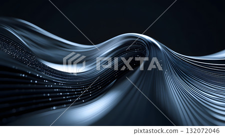 3D Abstract Wave Texture Background 132072046