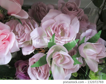 Colorful artificial flower bouquet 132072769