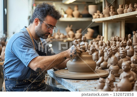 potter at work potter at work 132072858