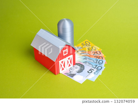 Farm and Australian dollars. Investments in farming and agribusiness. Government subsidies, income, and agricultural taxes. Economic policy, agribusiness development, and rural finance themes. 132074059
