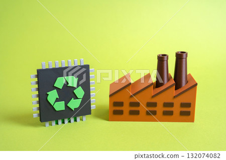 Factory and processing technologies. Environmental conservation and waste savings. Waste-free production, recycled raw materials, and resource efficiency 132074082