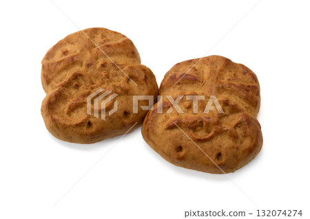 Sinterklaas figure cookies, shoe gift, typical Dutch, for kids 132074274