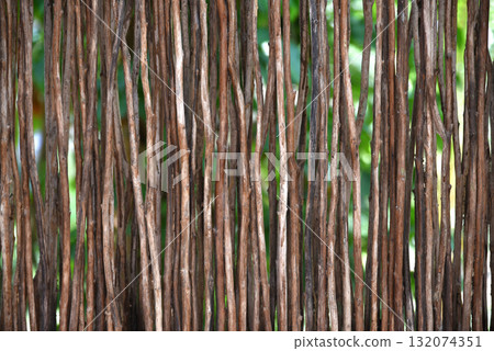 Natural material dry branch wall panels for architectural decoration or garden landscape design Natural material dry branch wall panels for architectural decoration or garden landscape design 132074351