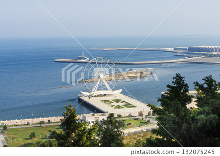 The ferry wheel in Baku, Azerbaijan The ferry wheel in Baku, Azerbaijan 132075245