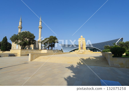 Hazi Aslanov Grave Monument in Baku, Azerbaijan Hazi Aslanov Grave Monument in Baku, Azerbaijan 132075258