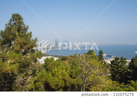 the panorama of Baku, Azerbaijan the panorama of Baku, Azerbaijan 132075278