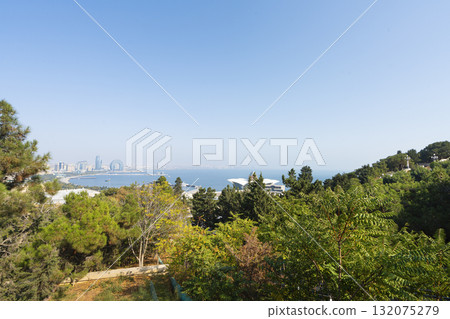 the panorama of Baku, Azerbaijan the panorama of Baku, Azerbaijan 132075279