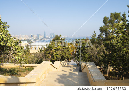 the panorama of Baku, Azerbaijan the panorama of Baku, Azerbaijan 132075280