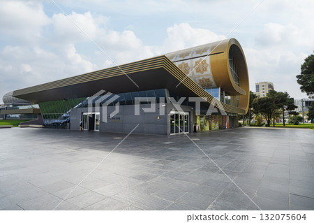 the Azerbaijan Carpet Museum in Baku, Azerbaijan the Azerbaijan Carpet Museum in Baku, Azerbaijan 132075604