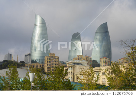 Fairmont Baku Flame Towers in Baku, Azerbaijan Fairmont Baku Flame Towers in Baku, Azerbaijan 132075706