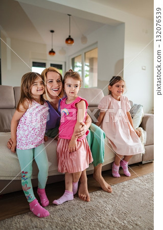 Joyful moments shared among family at home Joyful moments shared among family at home 132076539