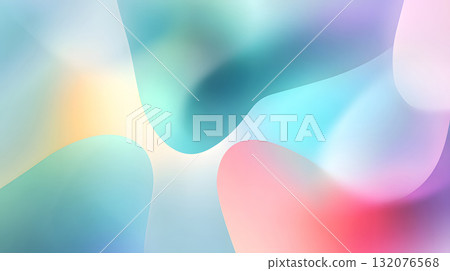 Colorful abstract gradient background with soft glass texture 132076568
