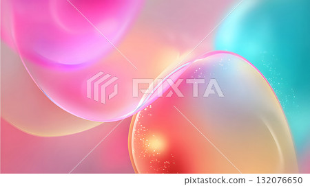 Colorful abstract gradient background with soft glass texture 132076650