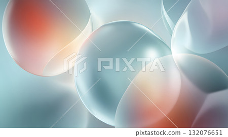 Colorful abstract gradient background with soft glass texture 132076651
