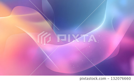 Colorful abstract gradient background with soft glass texture 132076660