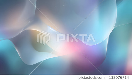 Colorful abstract gradient background with soft glass texture 132076714